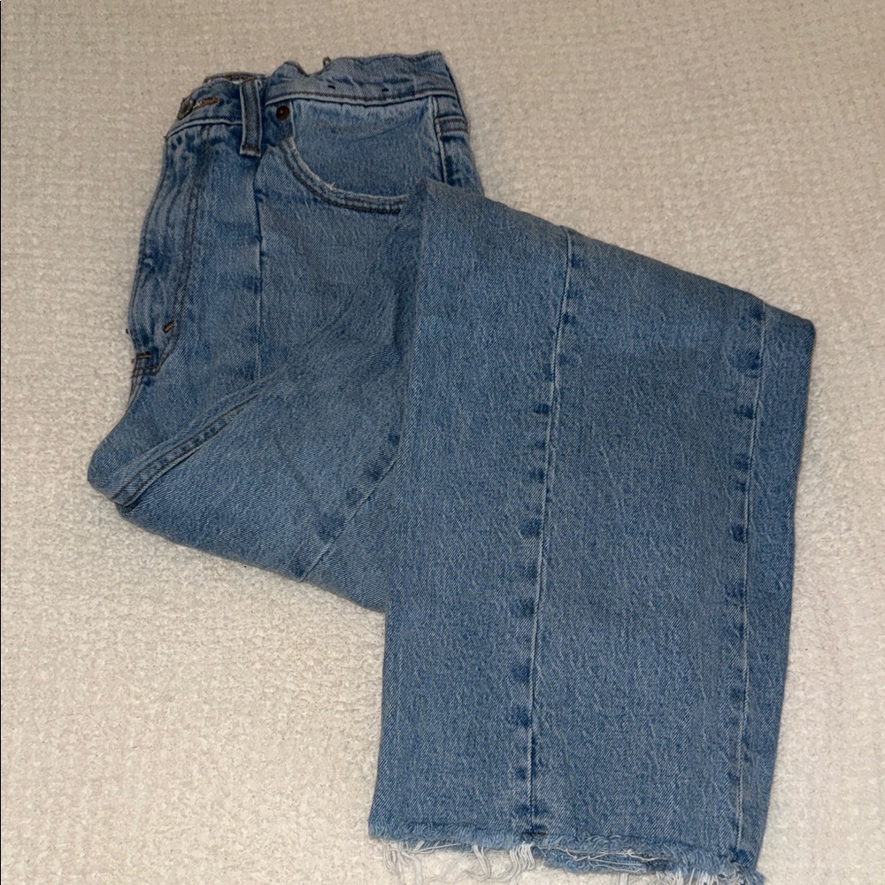 Abercrombie & Fitch Women's Classic Blue Straight Leg Jeans